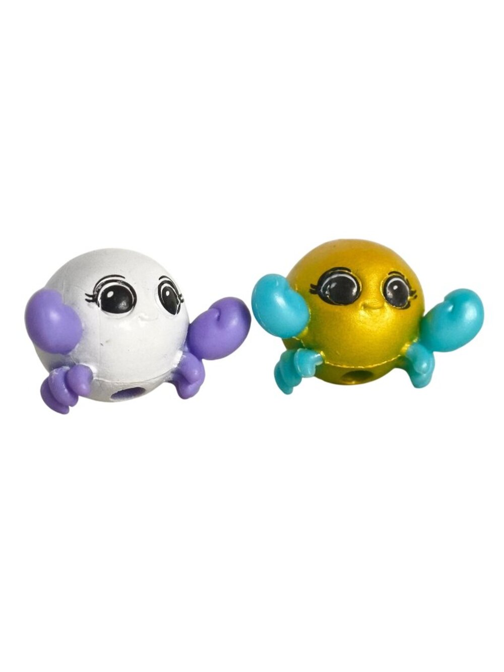 Splashlings Pinchy Pearl Gold & Blue  & White Ppl Mini Figures Collectible